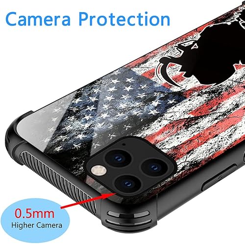 Miniatura 4 de DJSOK Funda para iPhone 13 Pro Max, diseño de patrón de lujo, a prueba de golpes, funda resistente para hombre y mujer, bandera de fútbol americano