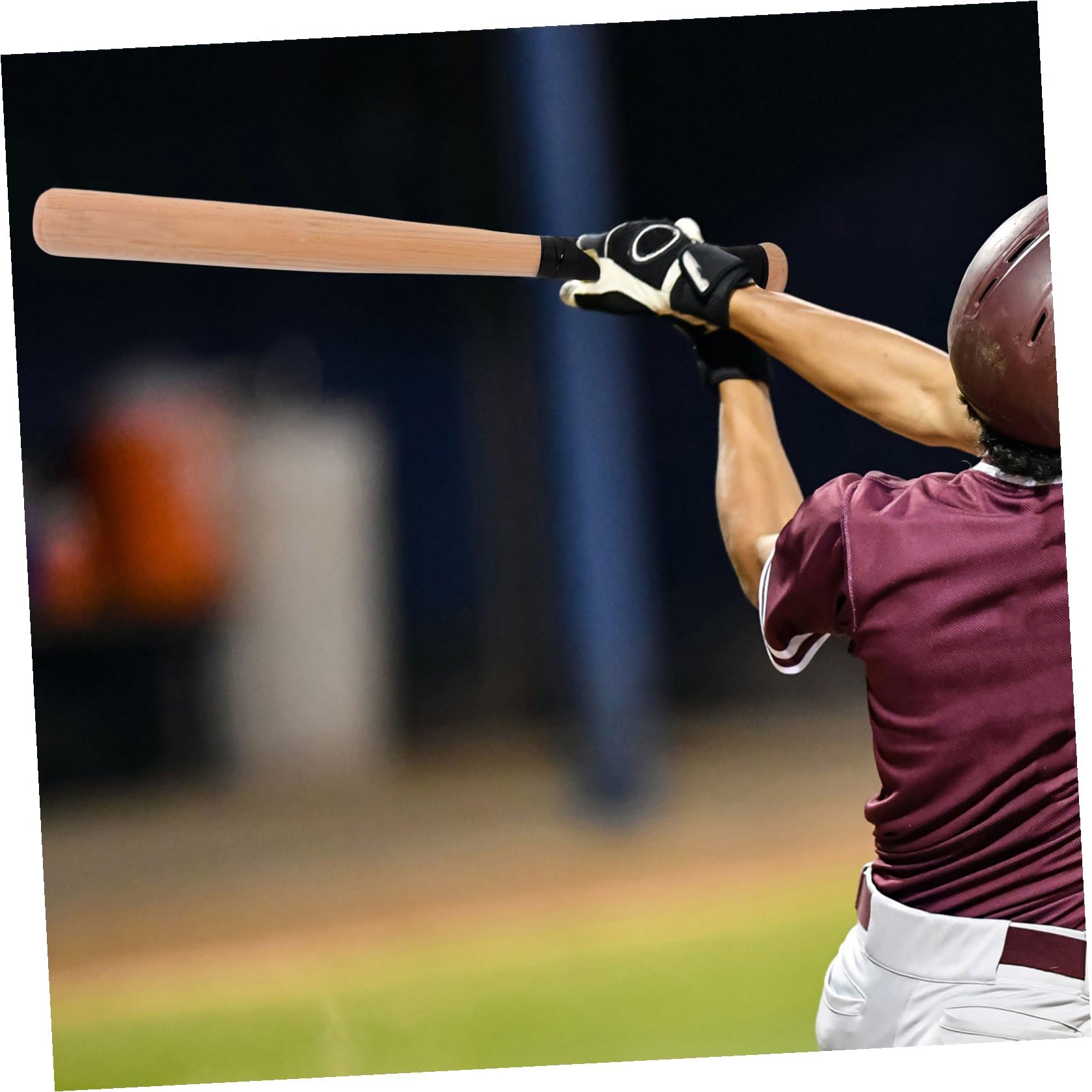 Mazza da Baseball Sportiva in Legno di Faggio 54 Cm Impugnatura e Logo, Bastone Leggero per Allenamento Ragazzo Ragazza, Ragazzi e Adulti, Attrezzatura Outdoor per Esercizi