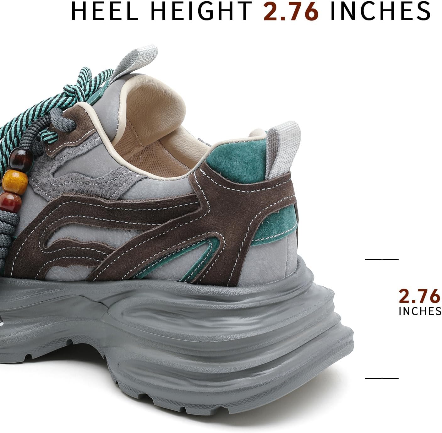 Drikler Women's Women Chunky Platform Running Shoes Breathable Lightweight Walking Sneakers Comfortable Casual Tennis Dad Shoes - Image 6