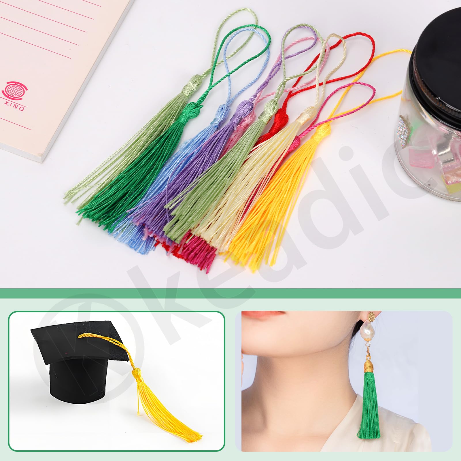 Mini Nappine Multicolore Morbide 13 cm per Creazione Gioielli Fai da Te - 100 Pezzi