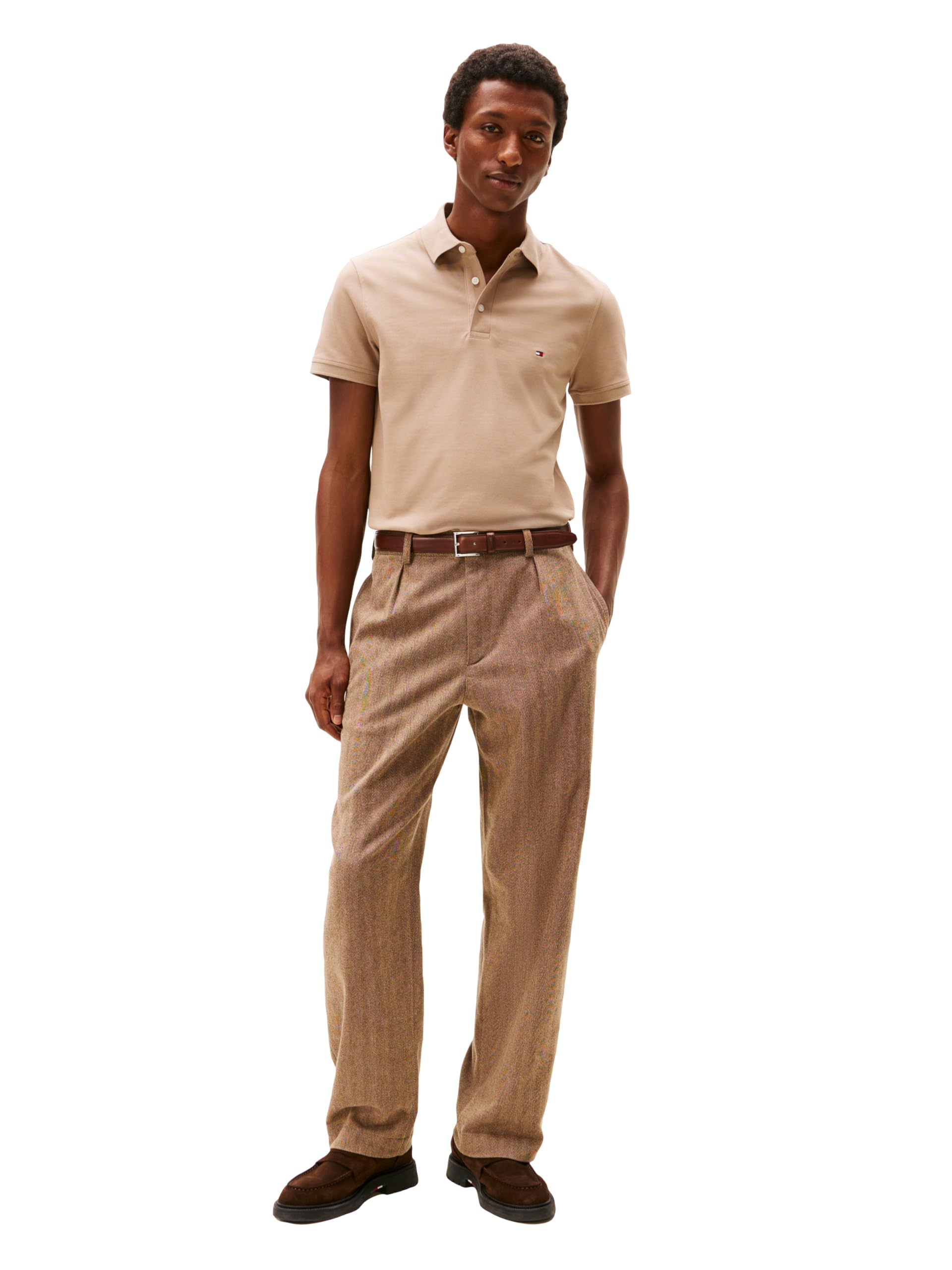 Tommy Hilfiger Krótkie rękawy koszulki polo w dopasowanym kroju ze stretchem i organiczną pique bawełna koszulka polo z krótkim rękawem slim fit z męską elastyczną bawełną piquet, organiczna
