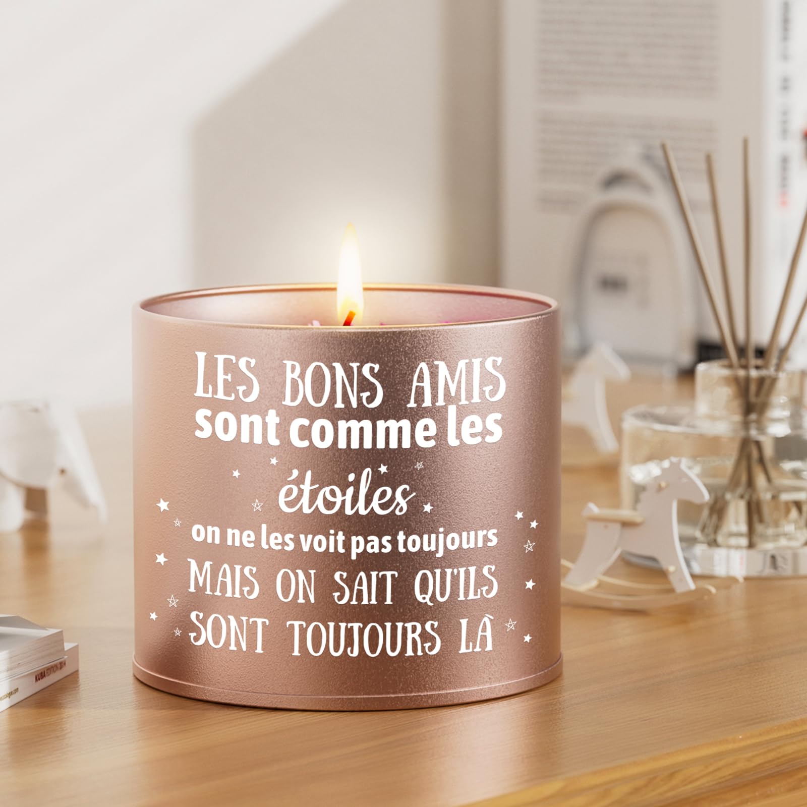 Komicea Cadeaus voor vrouwen, 9 oz glazen geurkaarsen, verjaardagscadeau voor vrouwen, cadeaus voor vrouw, vriendin, moeder, zus, dochter
