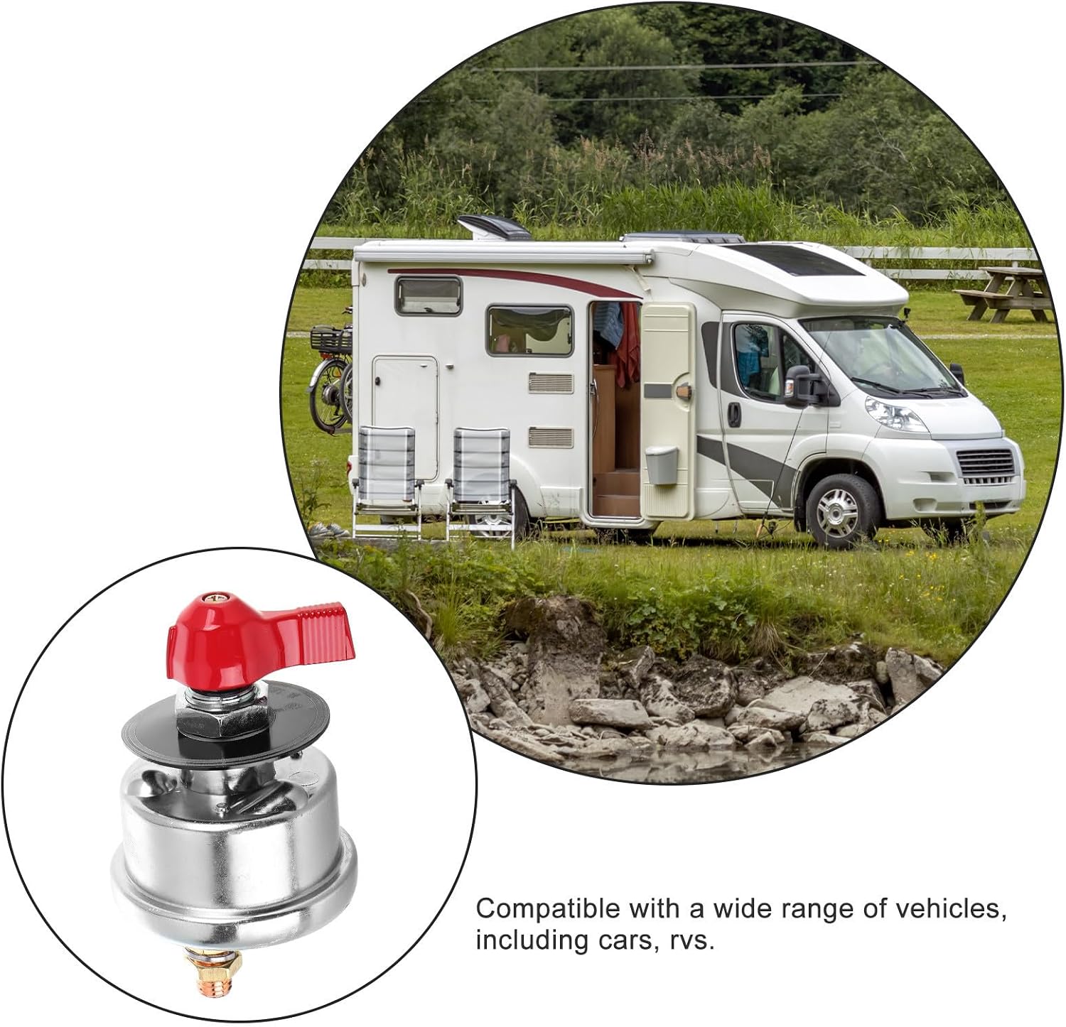 Vehicle Battery Disconnect Switch, 300a Rated, Heavy Duty Aluminum
