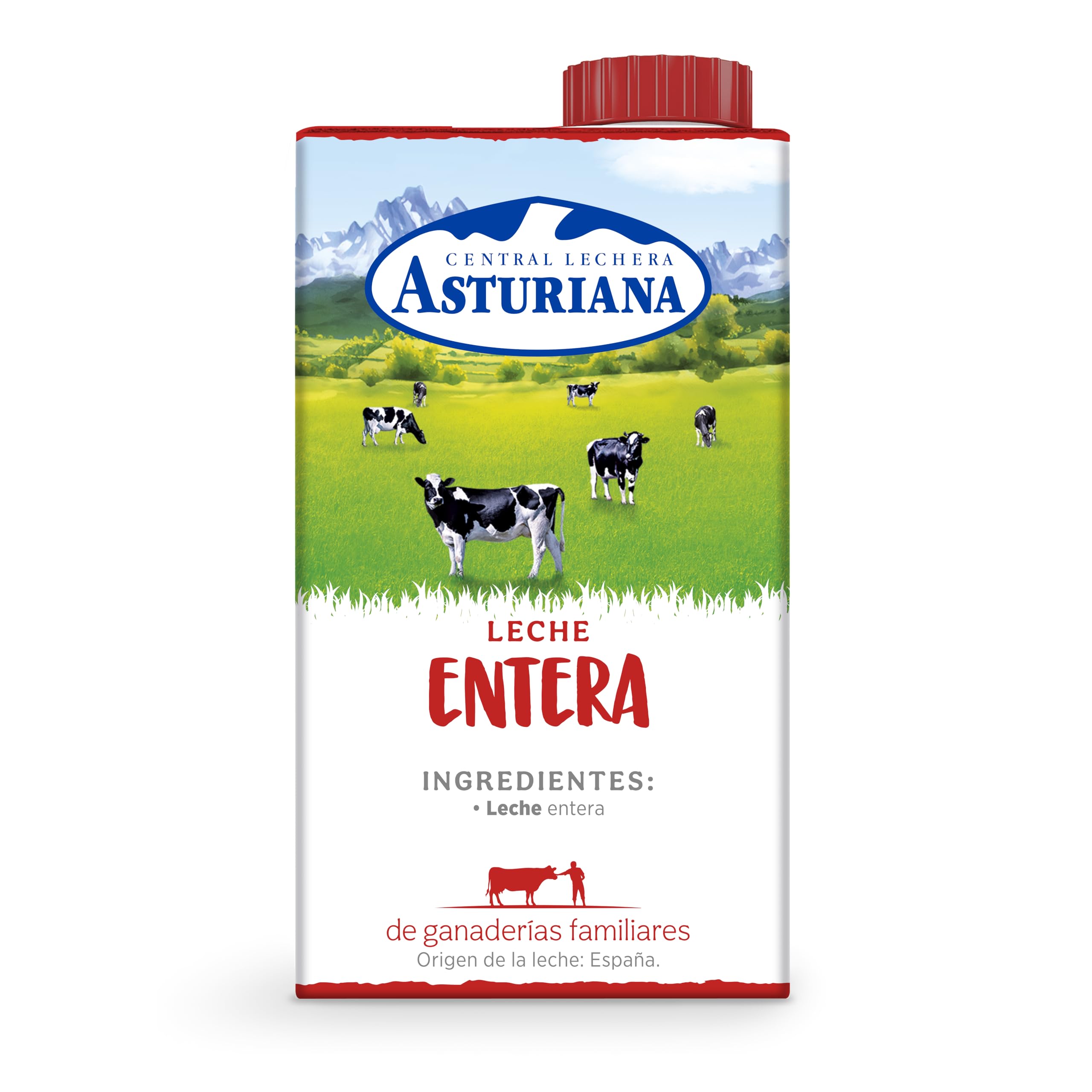 Central Lechera Asturiana Leche Entera, 6 x 500ml