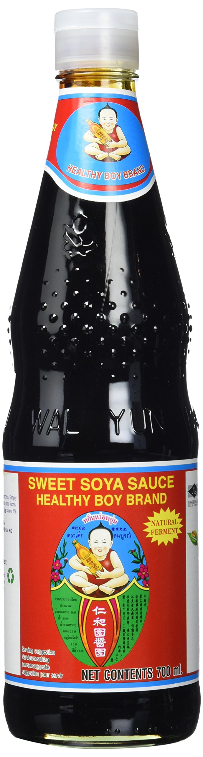 Healthy Boy Sojasauce, süß, 2er Pack (2 x 700 ml)