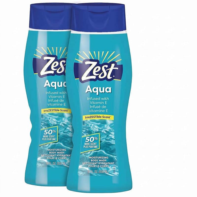 Sabonete líquido corporal Zest Aqua – Pacote com 2