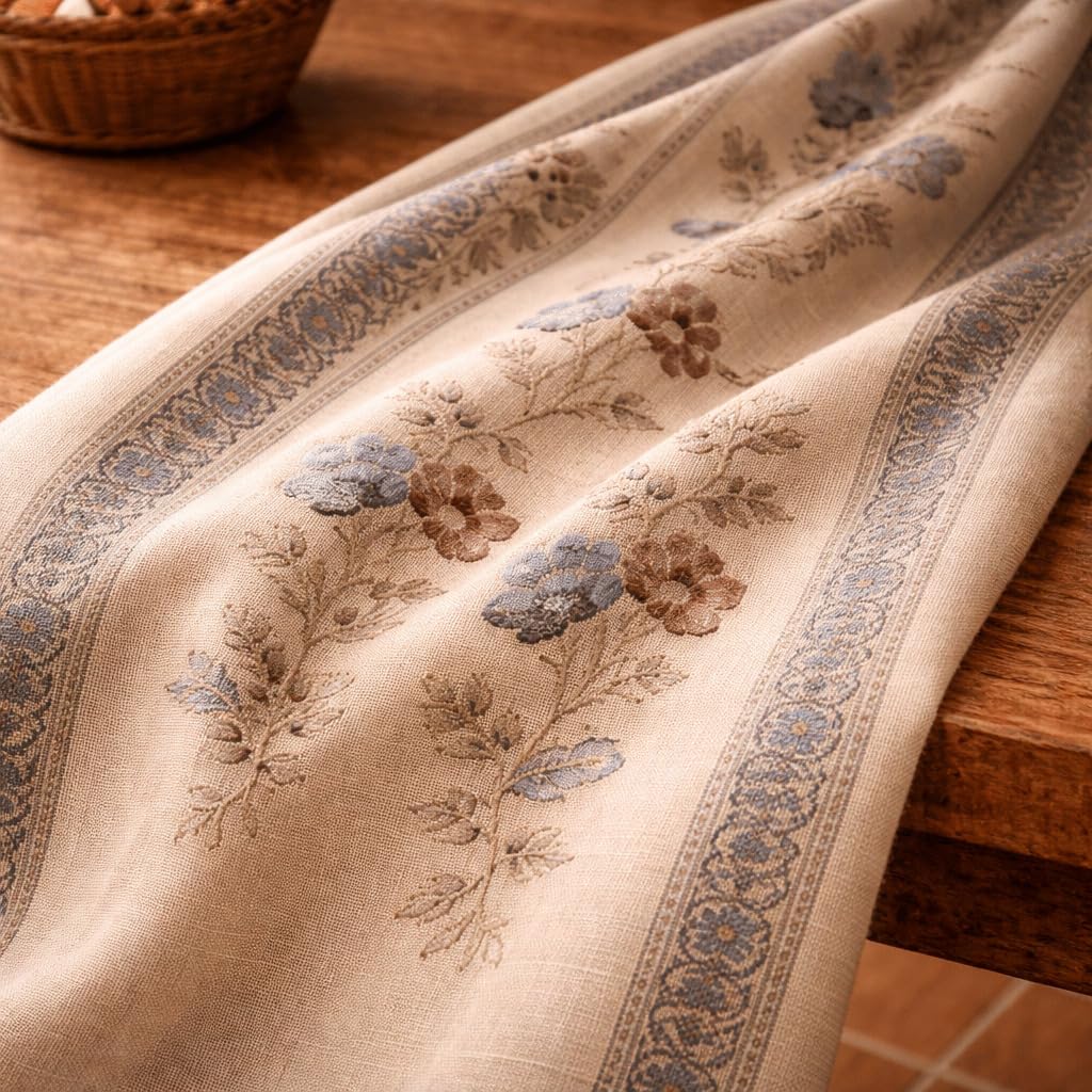 Donegal Collections - Cortina Alpujarreña 140x260 cm Jardín - Cortina Puerta Exterior Rusticas - Diseño con Trabillas Rústico - Tejido Jacquard Resistentes