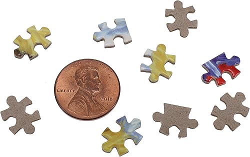 Miniatura 8 de TDC Games Yule Pups - Rompecabezas navideño más pequeño del mundo, mini rompecabezas, pequeño rompecabezas de arte de viaje desafiante para adultos,