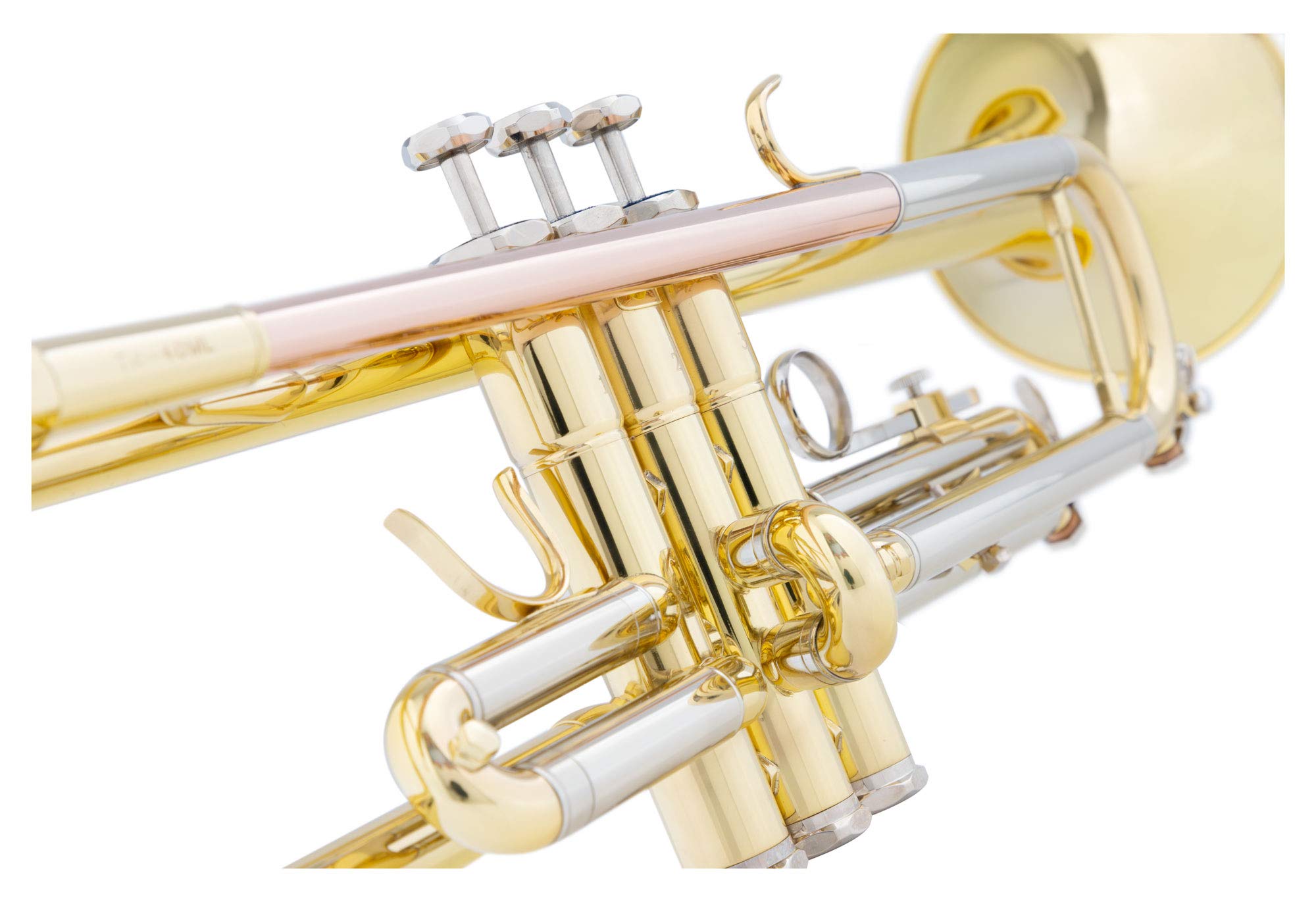 Classic Cantabile TR-40ML Bb-Trompete - Schallbecher: 125 mm - ML-Bohrung: 11,68 mm - Ventile aus Edelstahl - Neusilber-Stimmzug - inkl. Koffer und Mundstück - gold