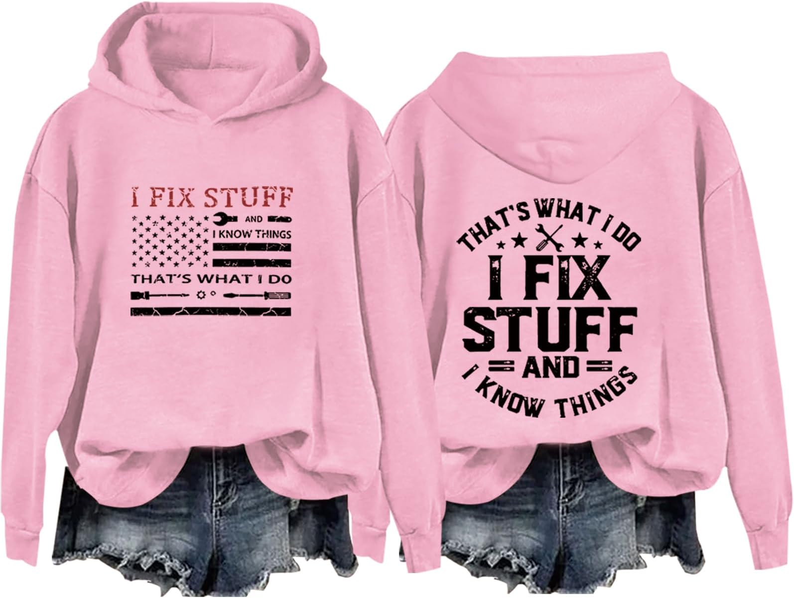 That's What I Do I fix Stuff And I Know Things Hoodie Father Hoodie Funny Husband Sweatshirt