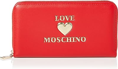 Love moschino, portafoglio da donna, porta carte di credito, in pelle sintetica Jc5631pp0bka0A