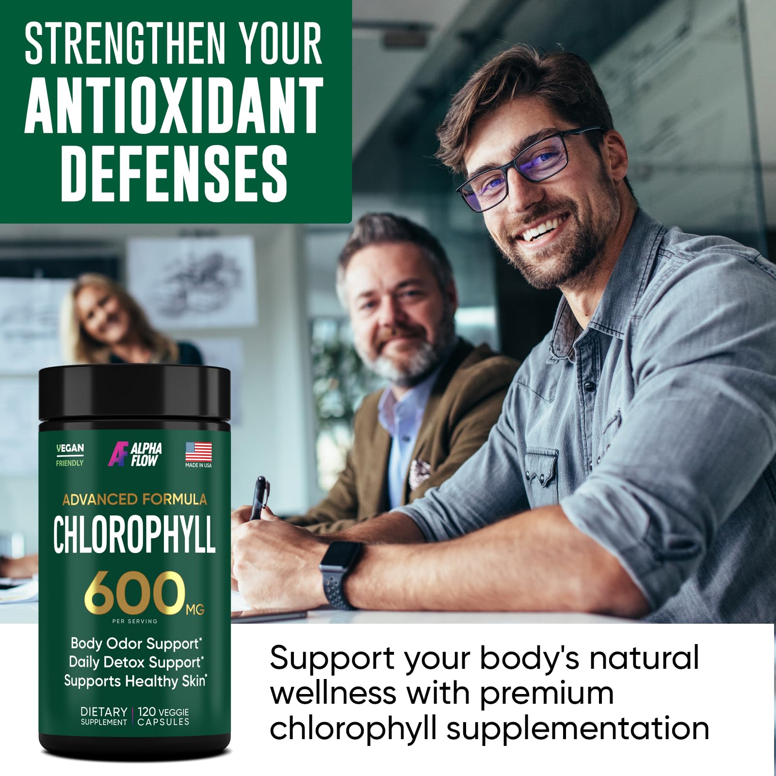 Chlorophyll Capsules 600 mg - Natural Chlorophyll Pills for Women & Men — Amazon image 5