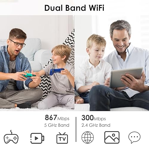 Miniatura 4 de WAVLINK Enrutador WiFi AC3000 Tri-Band Wireless Internet Router Gigabit con puerto Ethernet WANLAN de 1000 Mbps, puerto USB 3.0, compatible con modo