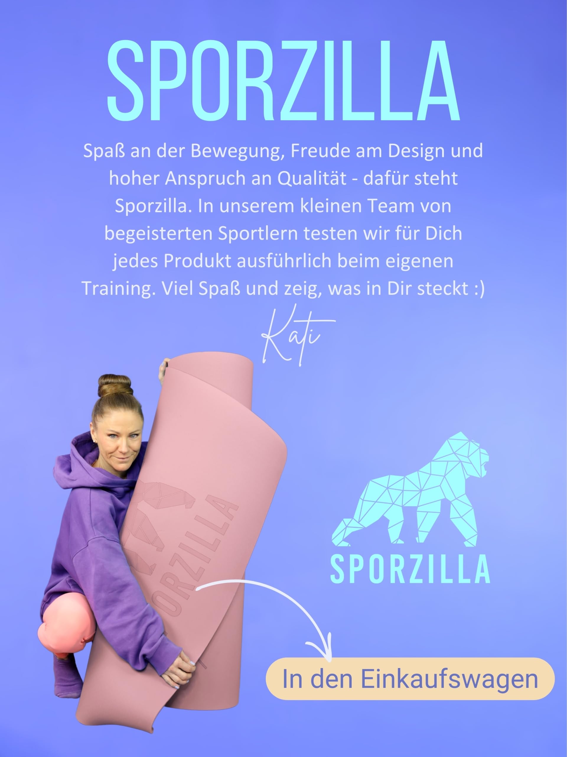 Yoga Matte XXL 200 x 100 cm – 8 mm dick - rutschfest und schadstofffrei – mit Hilfslinien und Tragetasche, Gymnastikmatte, Sportmatte