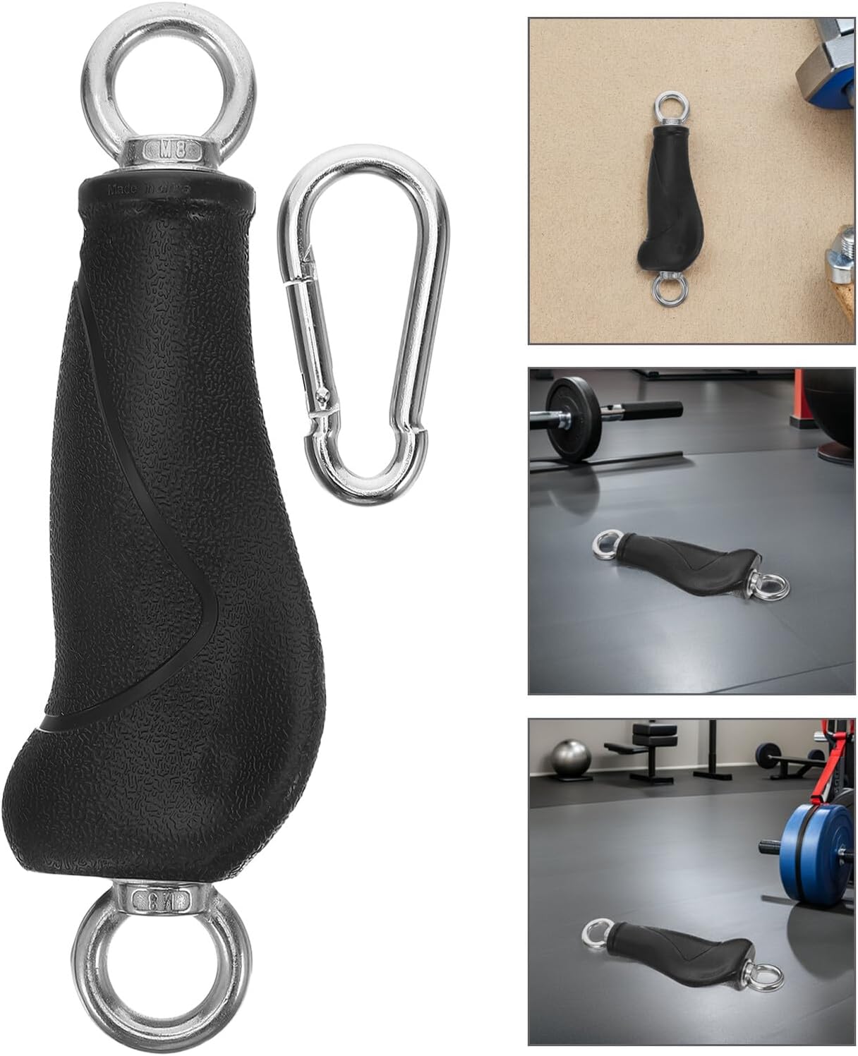 minkissy Fitness Handles Cable Pull Handle 2pcs Heavy Duty for Cable Machine Attachment Gym Accessories Home Workout Strength Training Equipment