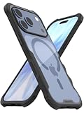 Smartish® iPhone 17 Pro MagSafe Case - Gripzilla Protective Magnetic Clear Case &lbrack;Rugged &plus; Tough&rsqb; Heavy Duty Grip - Anti-Yellowing Drop Tested Cover for Apple iPhone 17 Pro - Clearly Black