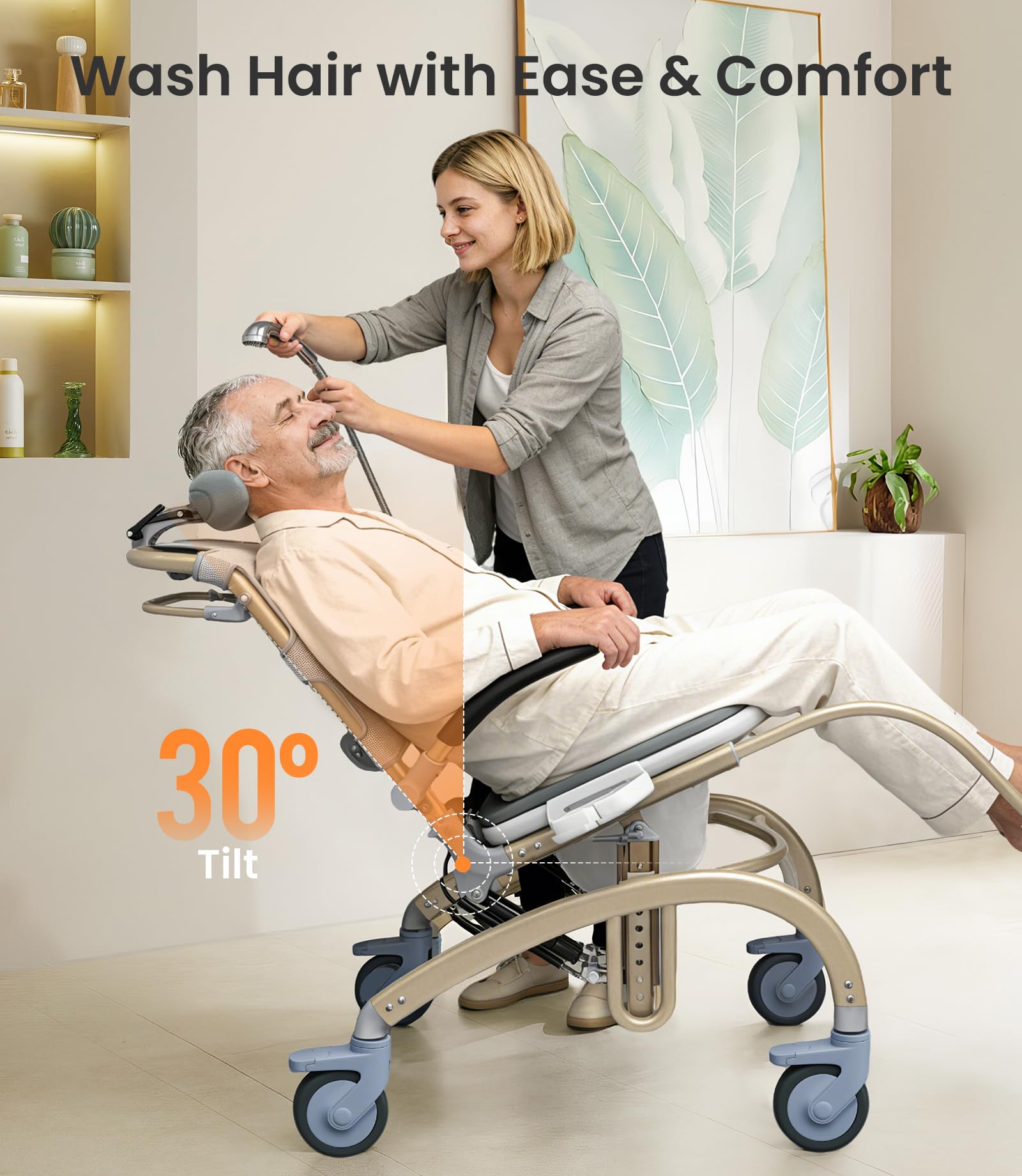 Reclining Shower Chair - Elderly & Disabled -7 Reclining Shower Chair - Elderly & Disabled -7
