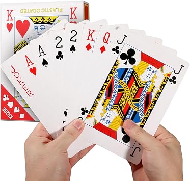 Giant Playing Cards Large Jumbo Playing cards Extra 12 * 17CM Waterproof