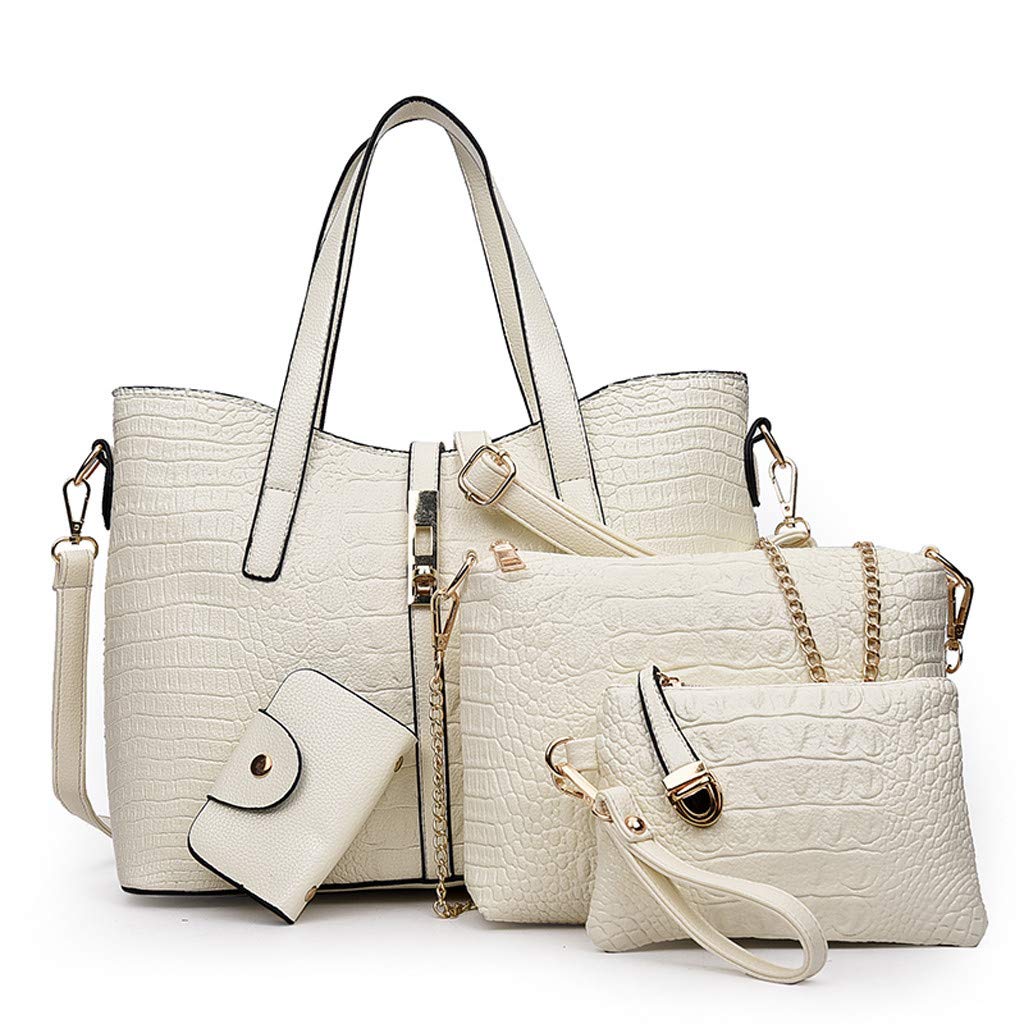 OFEFAN Satchel Purses and Handbags for Women Shoulder Tote Bags Wallets