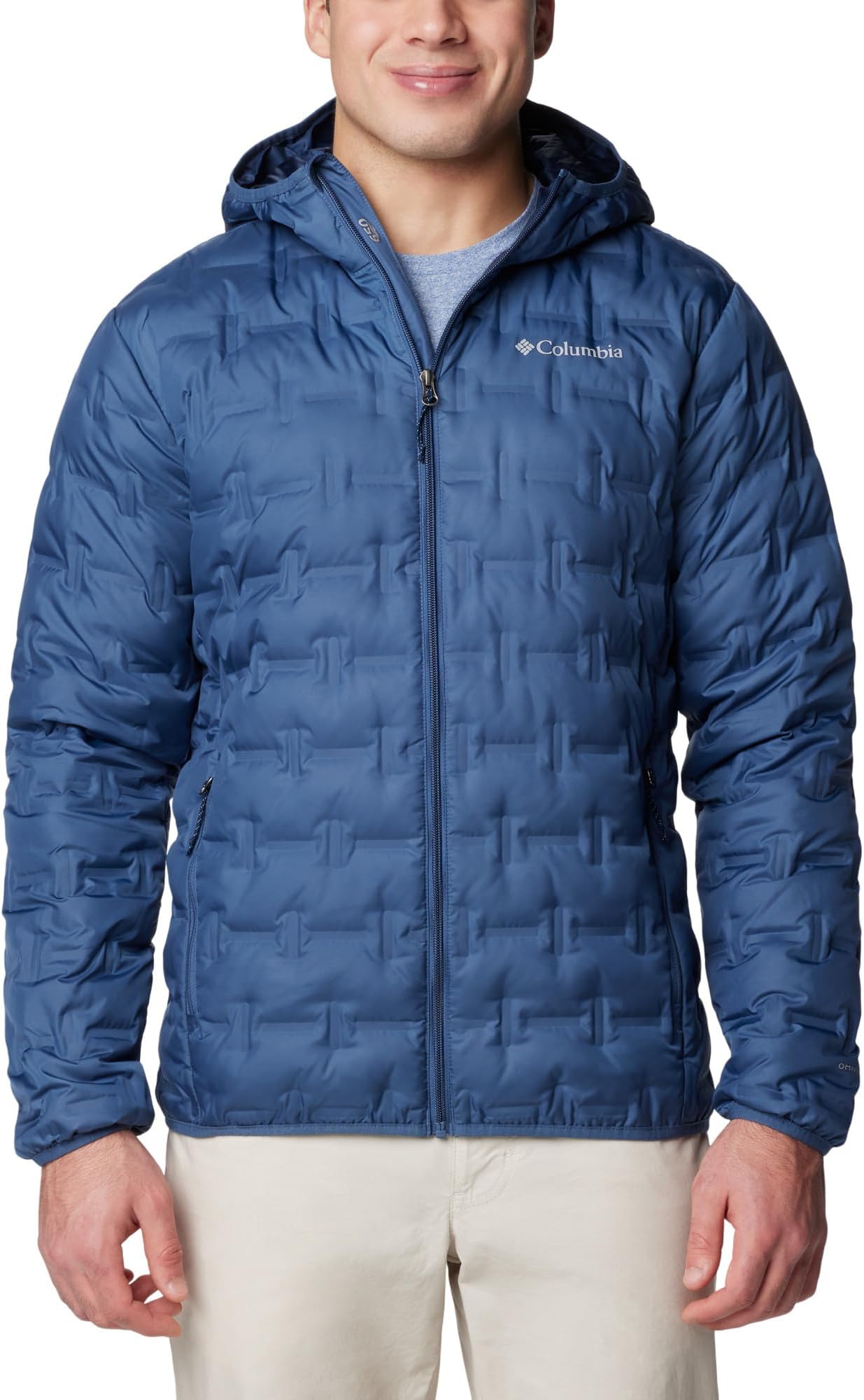 Columbia Men's Delta Ridge Down Hooded Jacket Hooded Puffer Down Jacket (pack of 1)