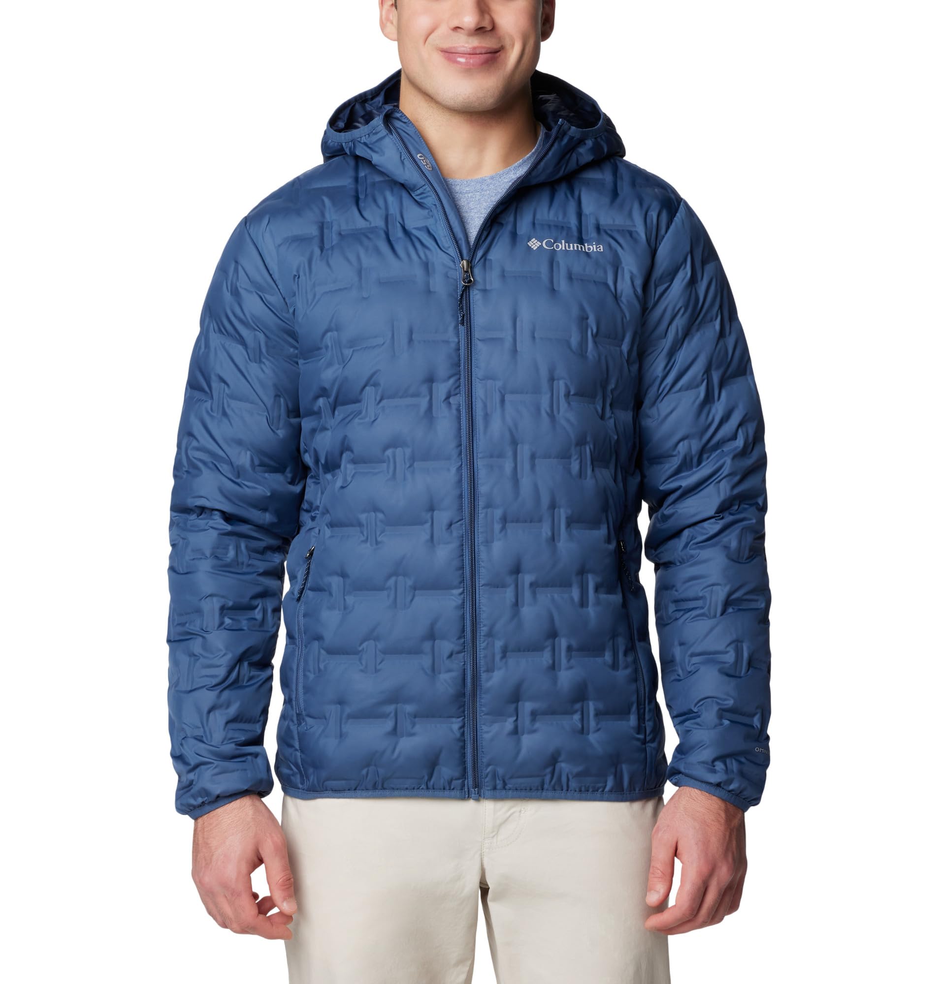 Columbia Men's Delta Ridge Down Hooded Jacket Hooded Puffer Down Jacket (pack of 1)