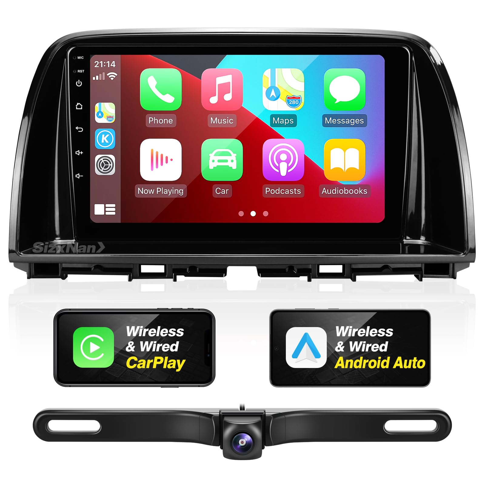 Amazon.com: SizxNanv Android Radio Upgrade for Mazda CX-5 2012