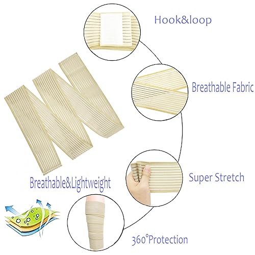 Miniatura 3 de Vendaje elástico de alta compresión para muslos, envoltura completa para muslos, recortadora de ropa de compresión de muslos de talla grande,