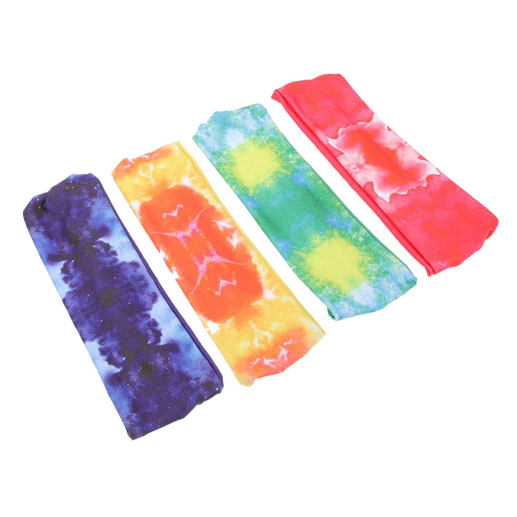 LIFKOME Fascia sportiva Tie Dye fasce sportive elastiche fasce per la corsa Yoga elastici scrunchies e per il sudore fascia per professionale poliestere