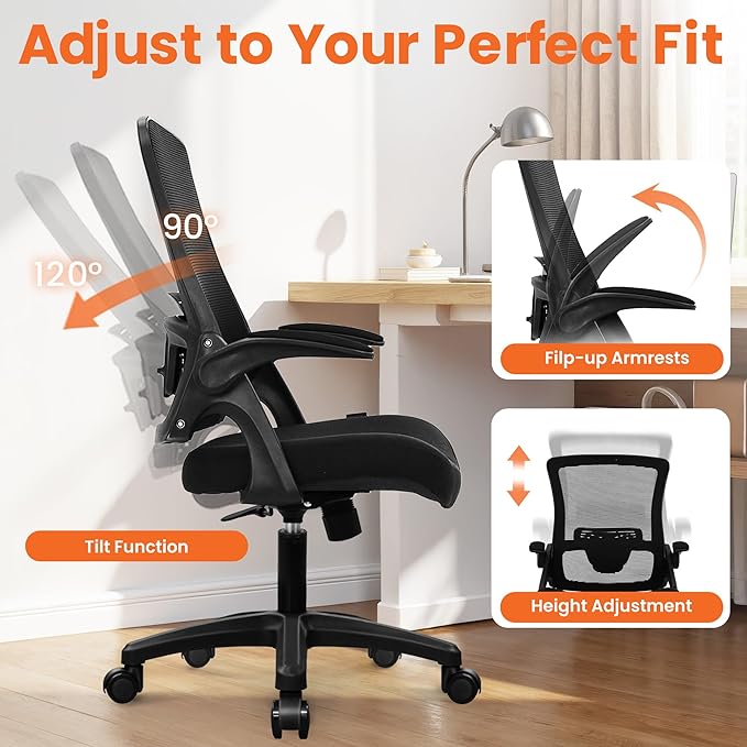 Silla de Oficina Ejecutiva Ergonómica Giratoria con Soporte miniatura 6