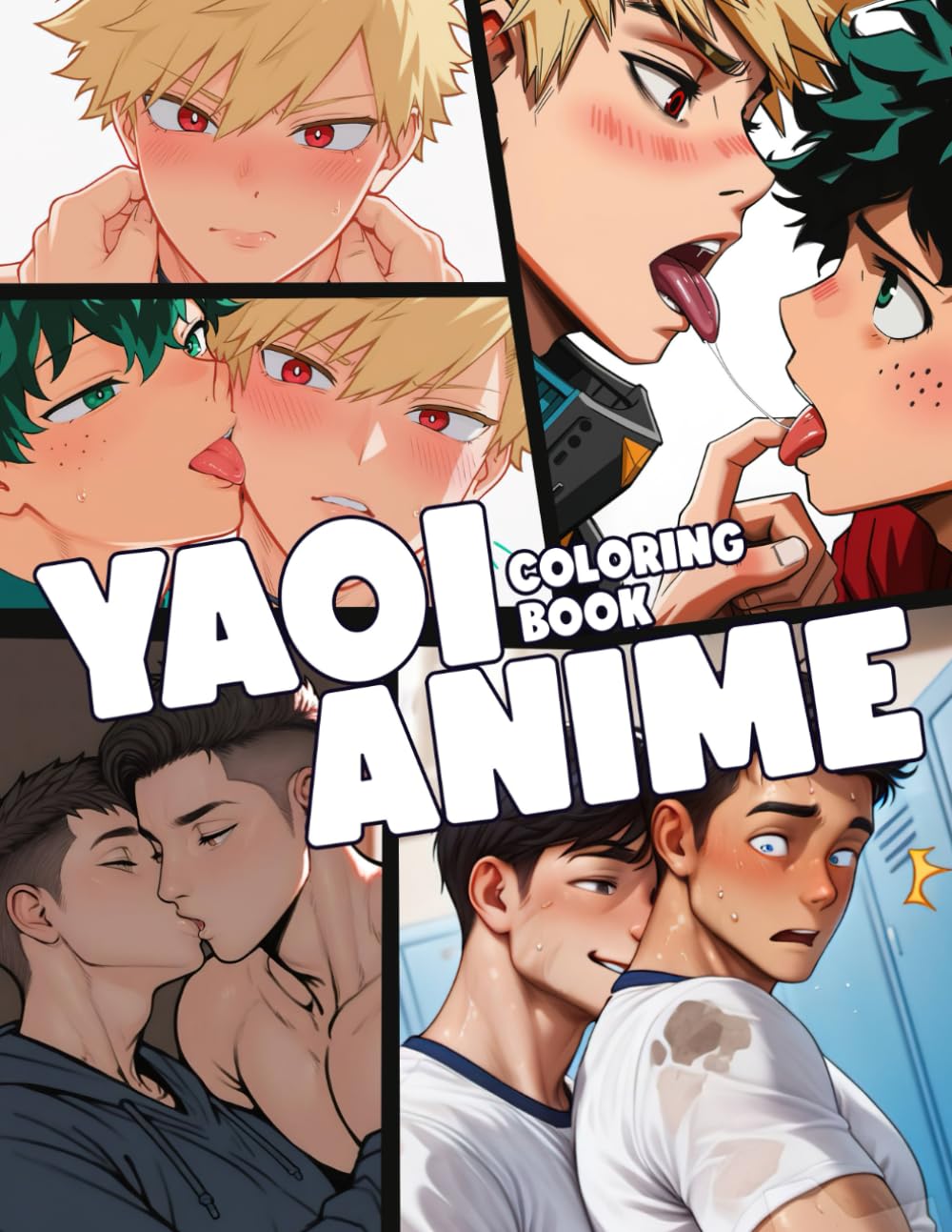 Yaoi Anime Coloring Book: Boy Love Coloring Pages Featuring Romantic Manga Couples for Teens and Adults to Enjoy Relaxation and Creative Expression