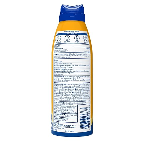 Banana Boat Protection + Vitamins Sunscreen Spray SPF 30 | Moisturizing Spray Sunscreen SPF 30 with Vitamin C & Vitamin B3 Niacinamide, 4.5oz