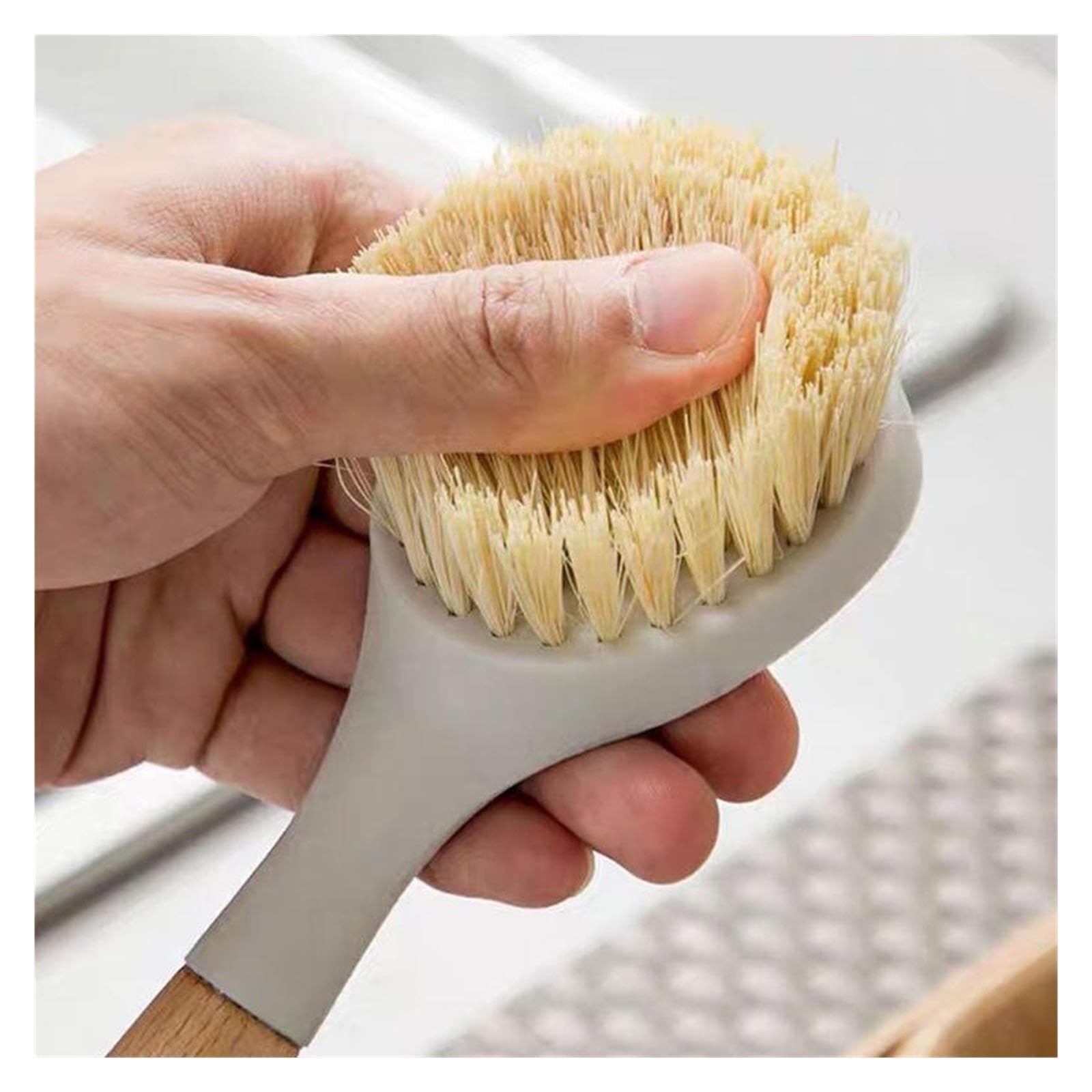 3pcs Pot Brush with Wooden Handle for Home Use pour Cuisine