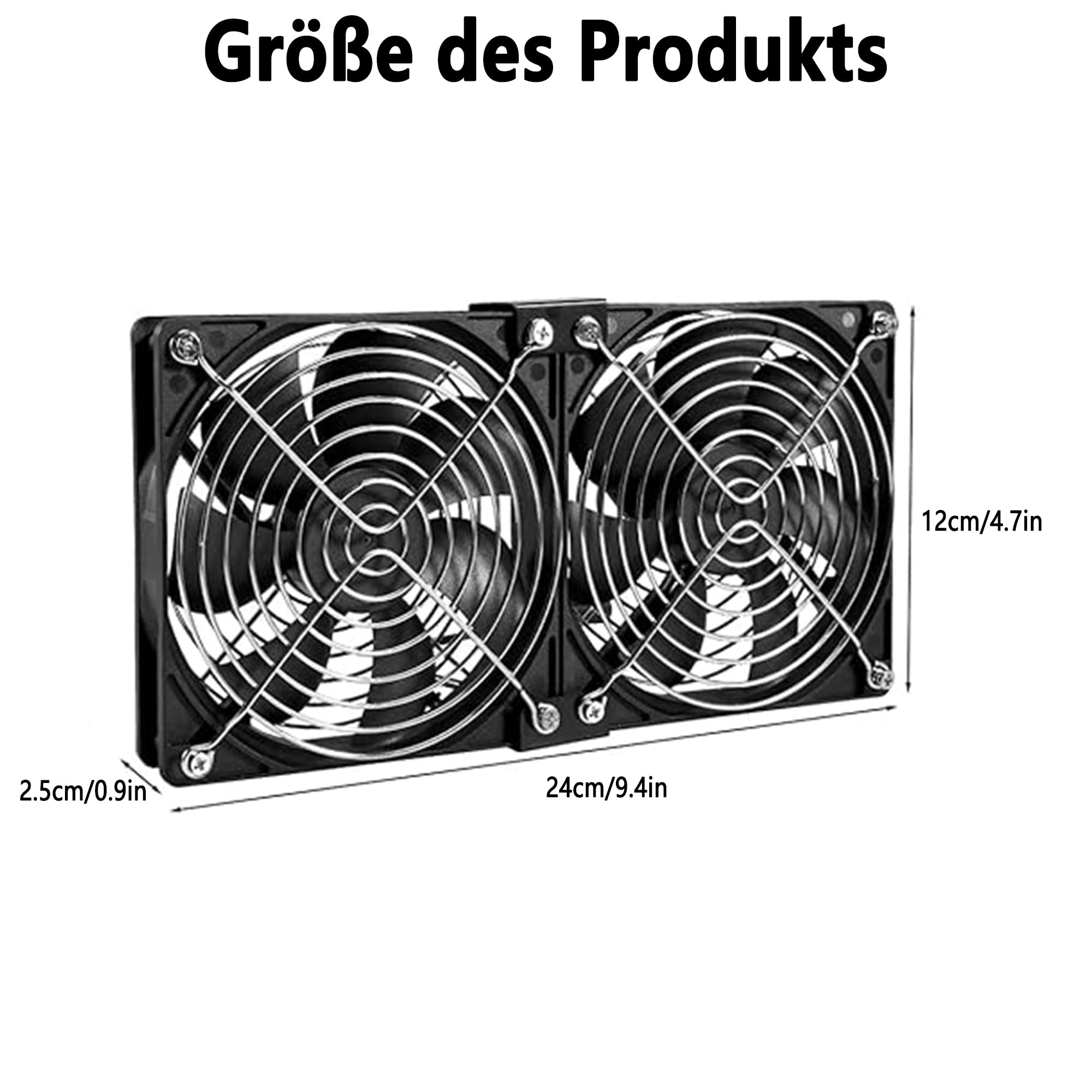 Joycabin 120mm Gehäuselüfter, 12V Lüfter, Computer Lüfter Mit