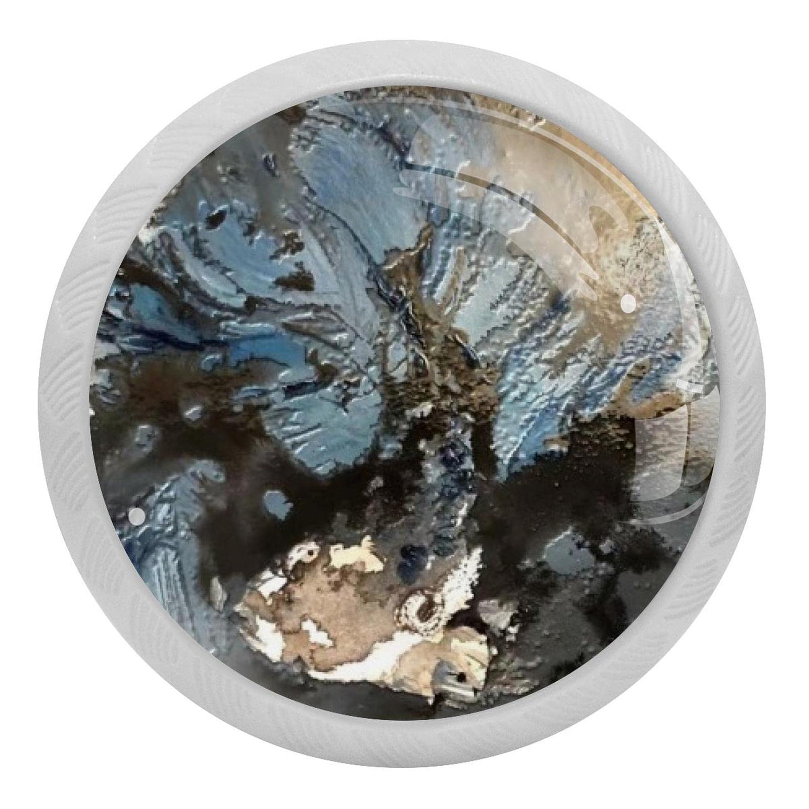 Bouton de placard poisson rouge blanc fluorescent pour tiroir
