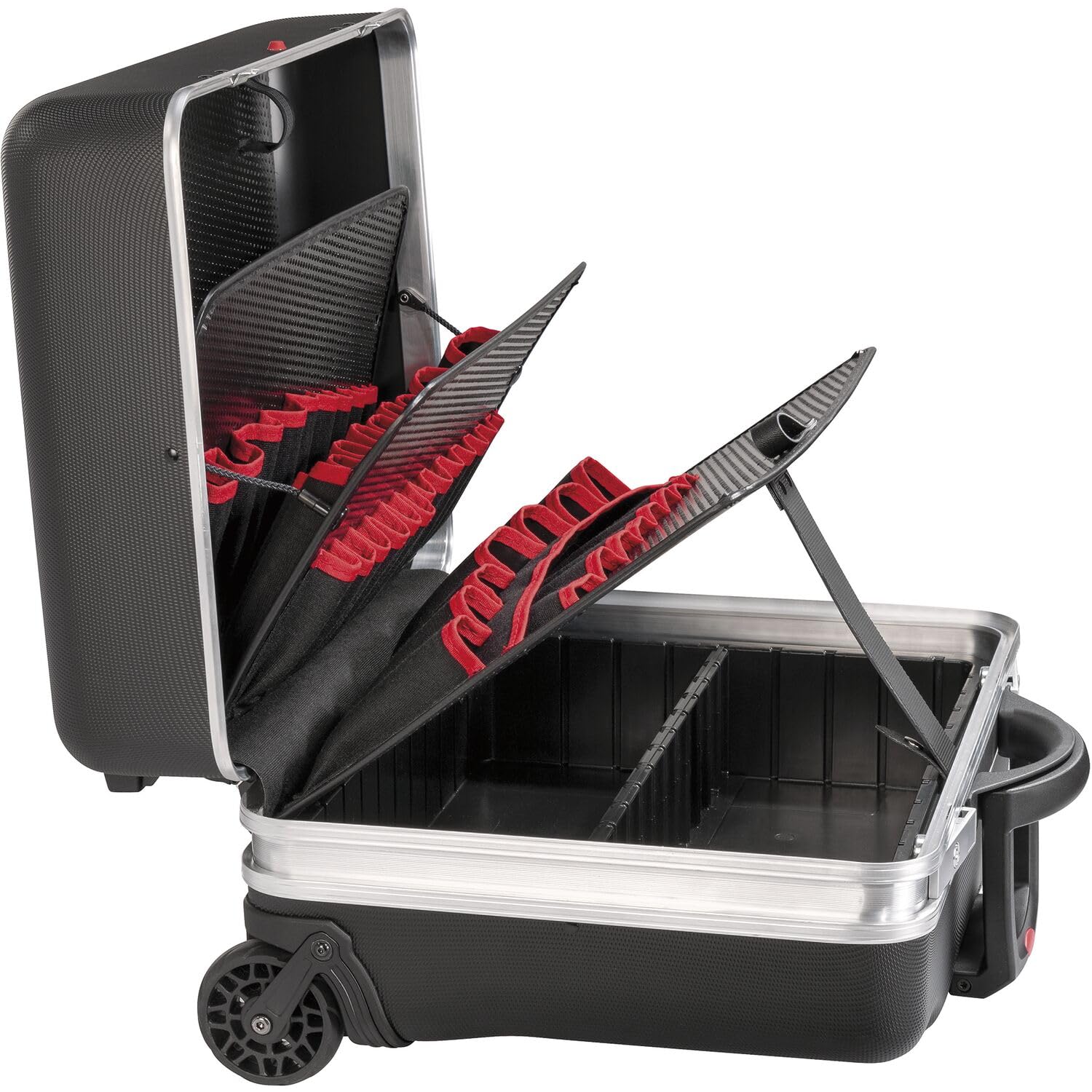 Parat Werkzeugkoffer CLASSIC KingSize Roll neo (Größe XL / Werkzeugtasche ohne Inhalt, rollbar, schwarz) 689500171, (B x H x T) 490 x 460 x 270 mm