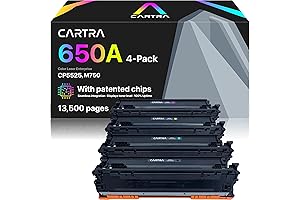 HP 650A Toner Cartridges for Sharp Printouts
