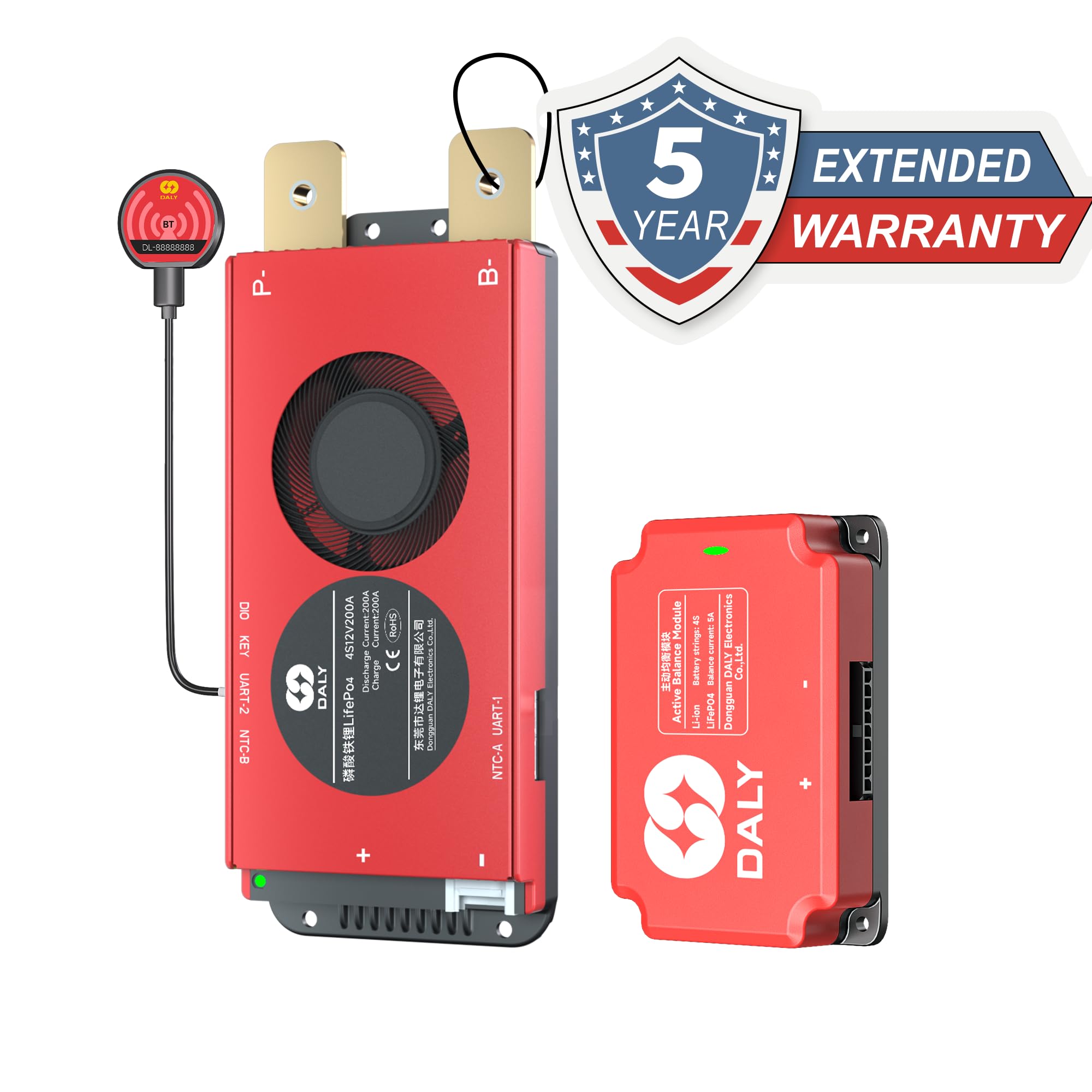Amazon.com: DALY BMS 12V 4S 200A Balance - Smart Bluetooth BMS