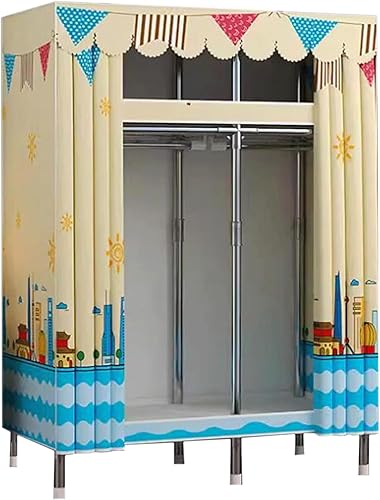 Miniatura 20 de large closets Portable Wardrobe Closet Thickened Steel Pipe Clothes Closet for Bedroom Hanging Large Closet Lightweight Portable Closet Space-saving