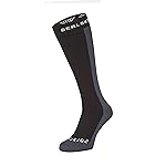 SEALSKINZ Worstead Unisex Waterproof Cold Weather Knee Length Sock, Black, L