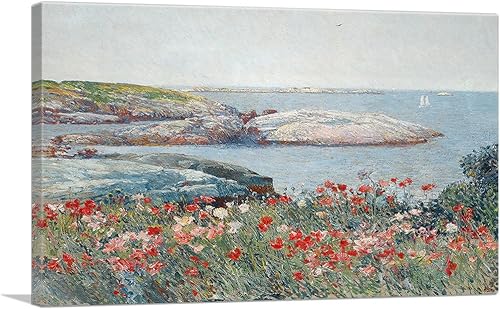 Miniatura 1 de ARTCANVAS Childe Hassam - Lienzo decorativo con diseño de amapolas Isles of Shoals 1891 de 18 x 12 pulgadas (0.75 pulgadas de profundidad)