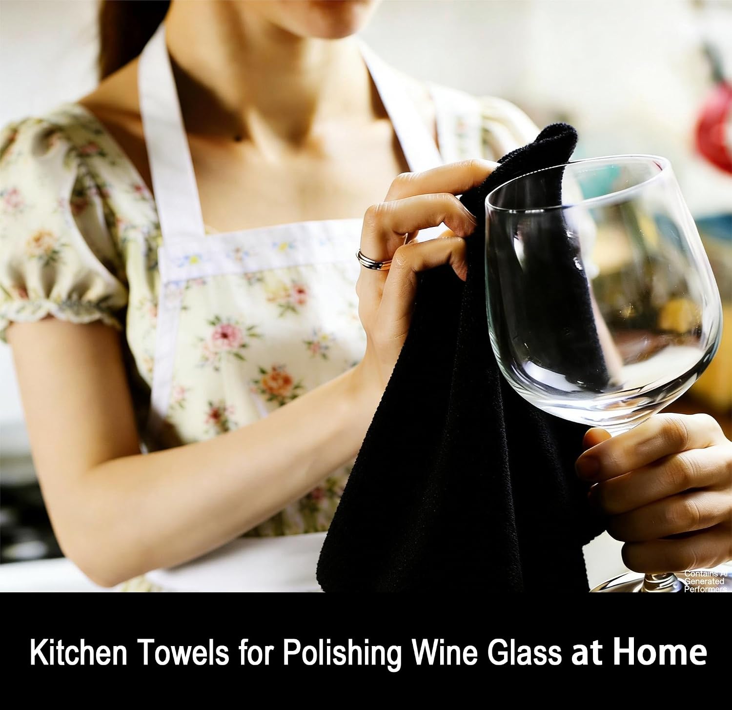 Glass Polishing Cloth Microfiber Cleaning Cloths Kitchen Towel Streak Free image 3