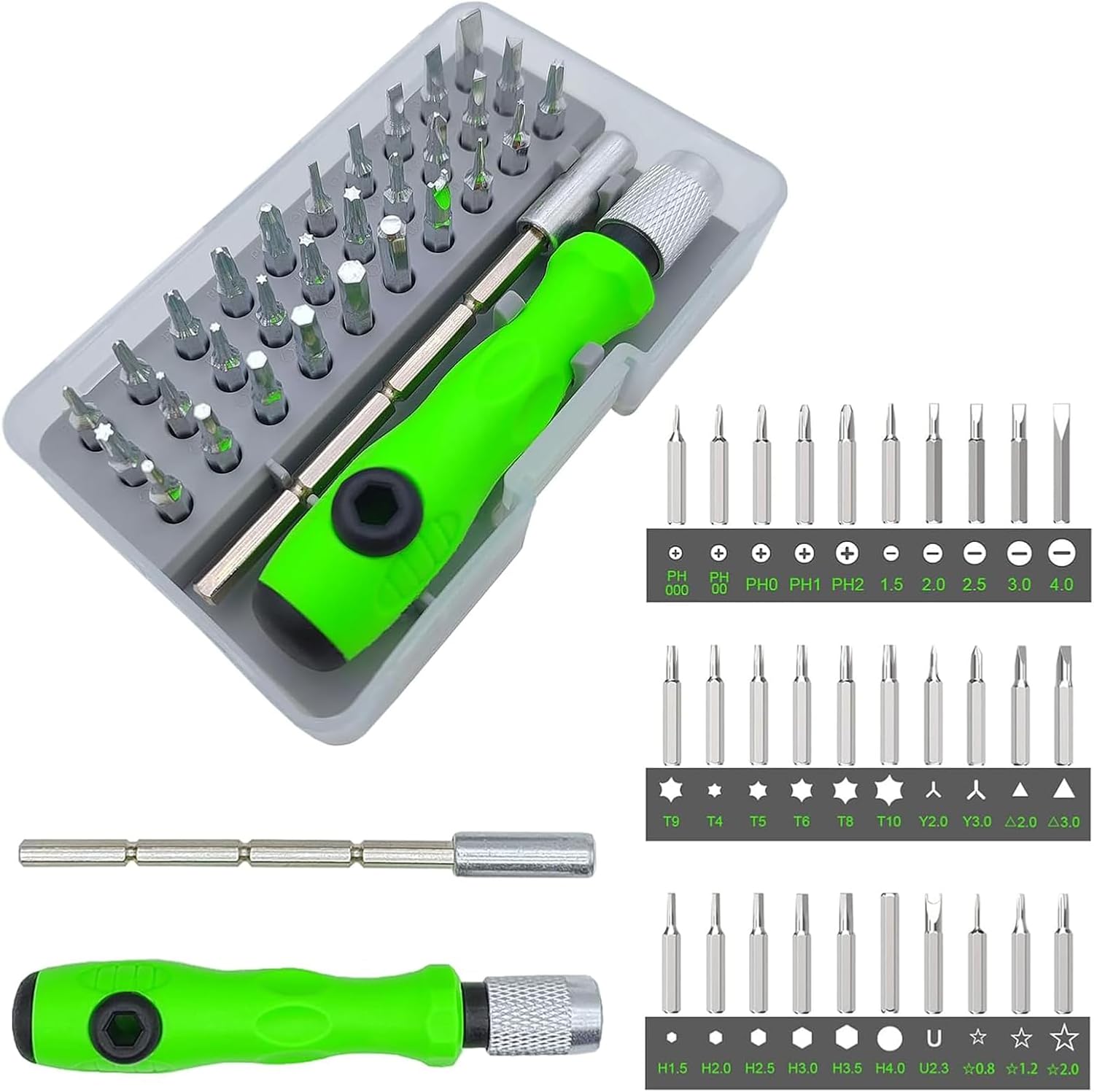 32 in 1 Small Magnetic Screwdriver Set for DJI Mini 4 Pro/Mini 3 Pro Mavic 3/Air 3 Avata Drone Tiny Screwdriver Kit for Eyeglass Watch Phone Laptop Computers Toys and Other Electronics Devices