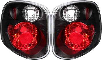 Anzo USA 211143 Ford F-150 Black Tail Light Assembly - Sold in Pairs