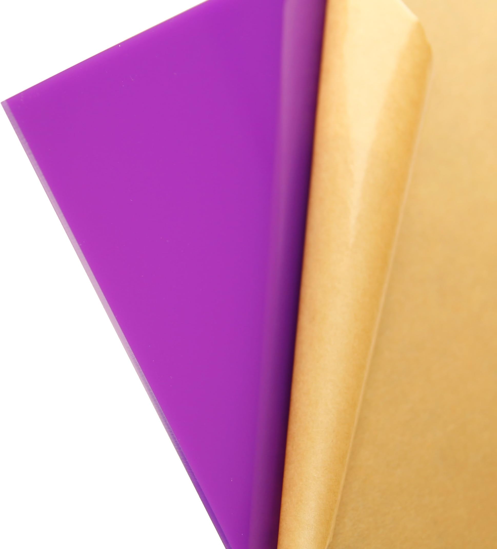 Cast Acrylic Sheet - .118" Thick, TL Purple, 12" x 12" Nominal