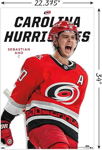Miniatura 3 de Trends International NHL Carolina Hurricanes - Sebastian Aho Feature Series 23 - Póster de pared