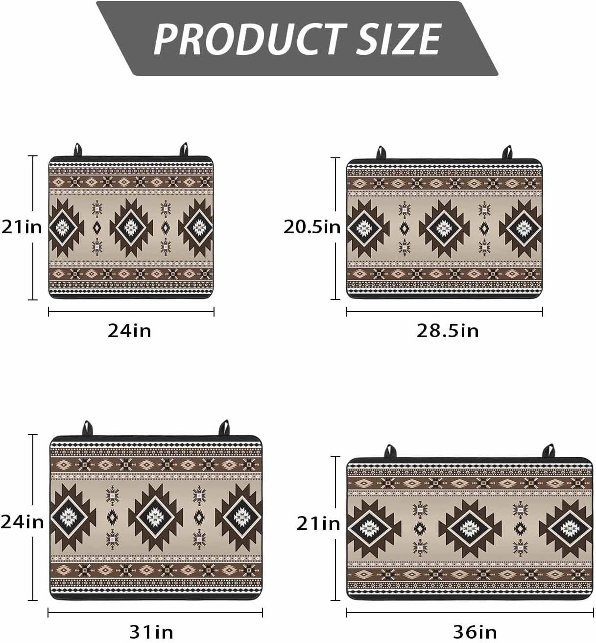 Stove Top Cover Brown Bohemian Stove Cover for Electric Stove Top Southwest Tribal Aztec Boho Glass Cooktop Covers Anti-Slip Mat Heat Resistant Countertop Protector Home Kitchen Decor 28.5"x20.5"