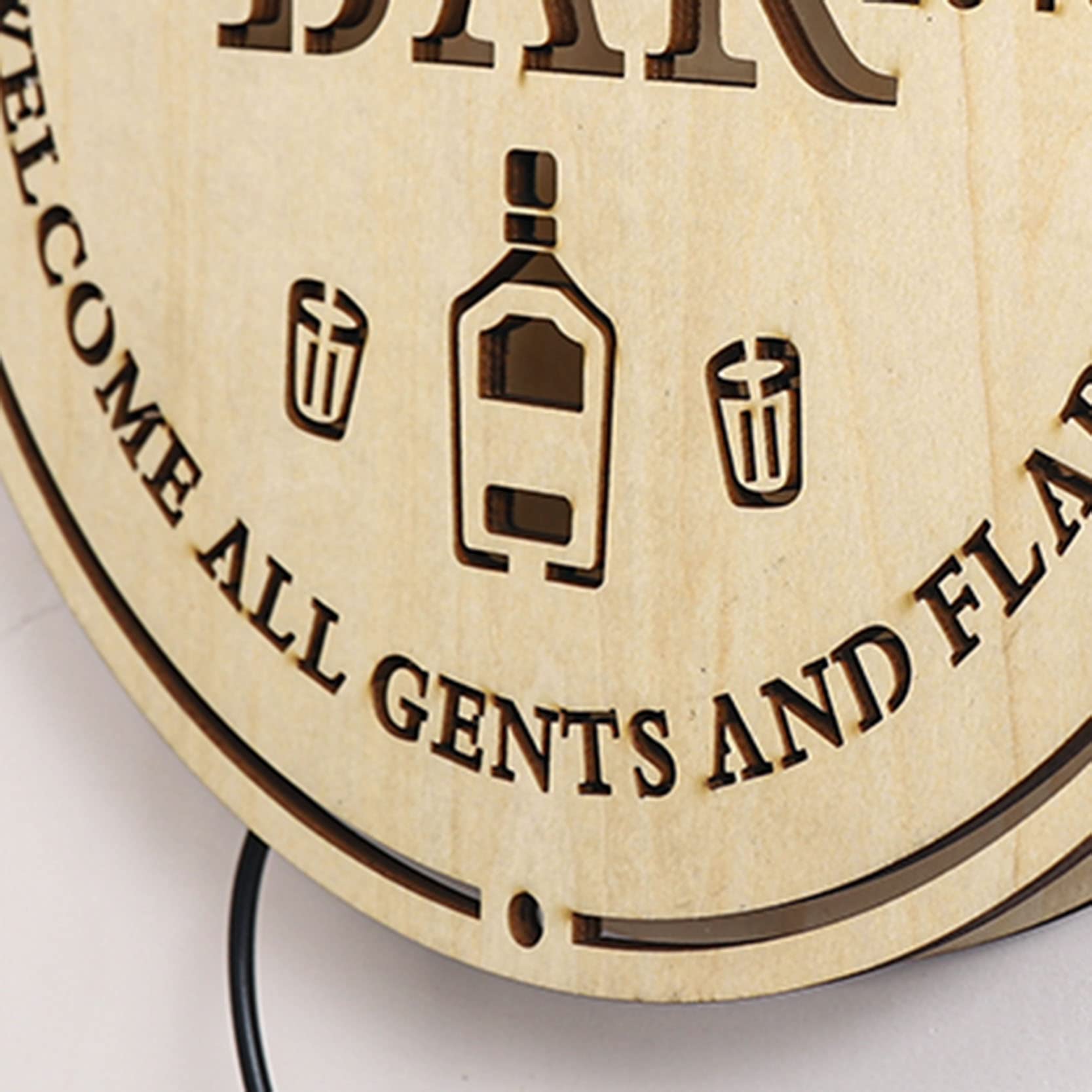 Panneau Métallique Personnalisé Avec Nom De Famille, Bar Au Bord De La Piscine