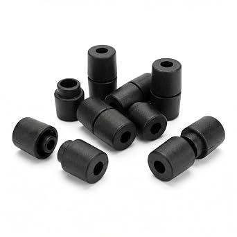 100PCS Plastic Breakaway Barrel Lanyard Connectors, Safety Snap Clasp for Paracord, Necklace, ID Badge & Craft Projects, 0.79in Black