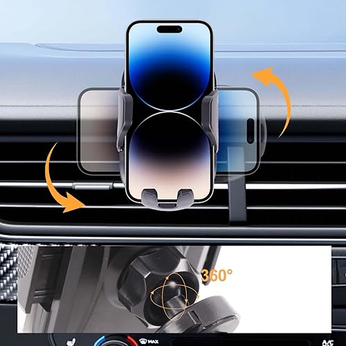 Miniatura 4 de Soporte de teléfono para automóvil, soporte de teléfono para salpicadero del parabrisas del automóvil, ventilación de aire, soporte de teléfono