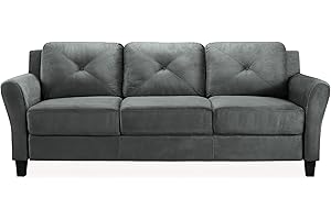 Lifestyle Solutions Harrington Rolled Arm Sofa, Comfort Amongst Style